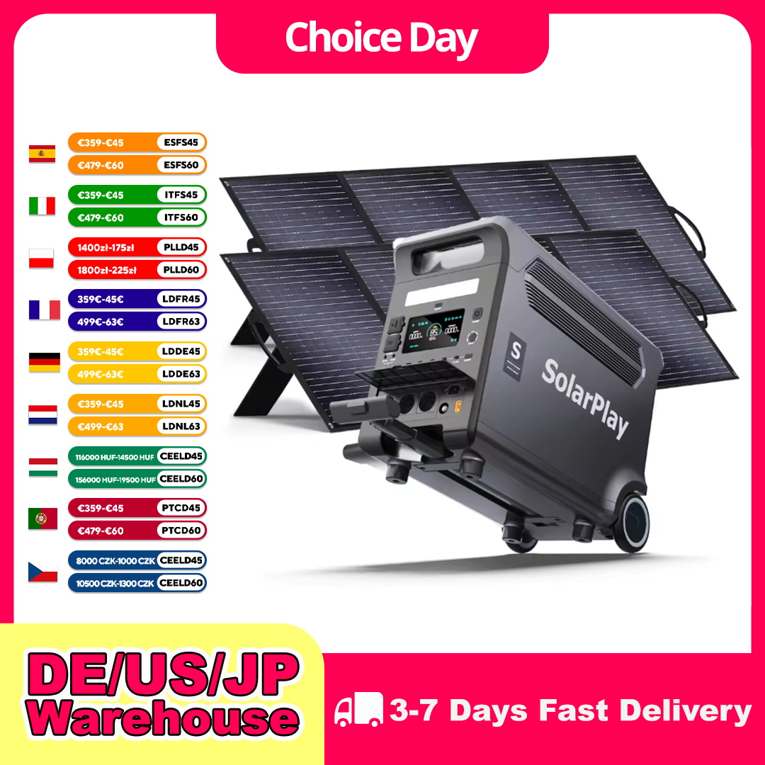 Rv Solar Kit 400W - SOLARPLAY 3600W Portable Power Station 3840Wh