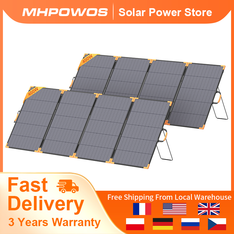 Rv Solar Kit 400W - MHPOWOS 400W Bifacial Portable Solar Panel