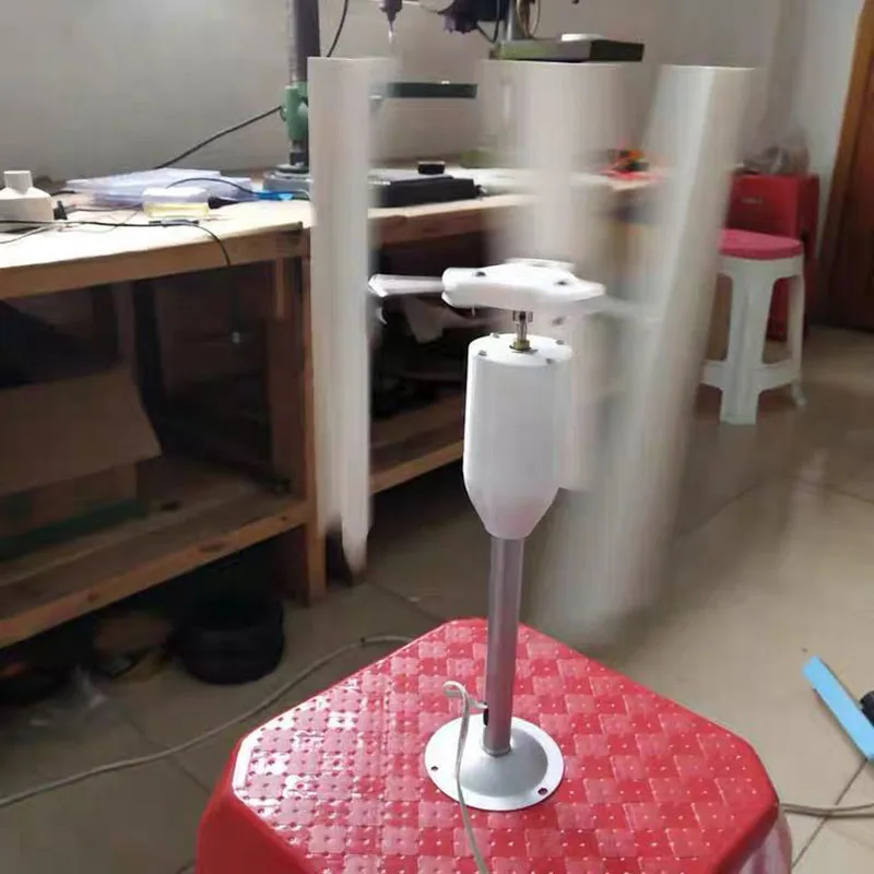 Renewable Energy Model - Vertical Five-Blade Wind Generator Model Three-Phase