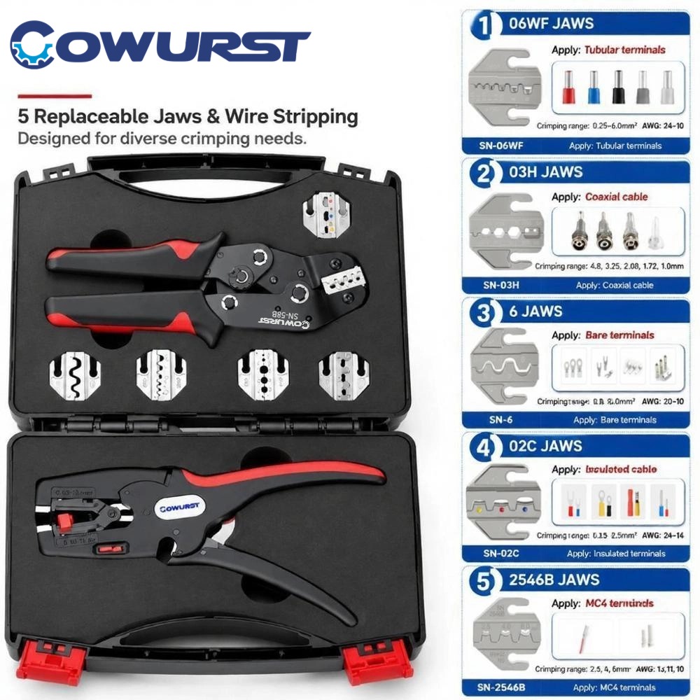 Mc4 Crimping Tool - 58B Multi-function Crimping Pliers Toolbox 5