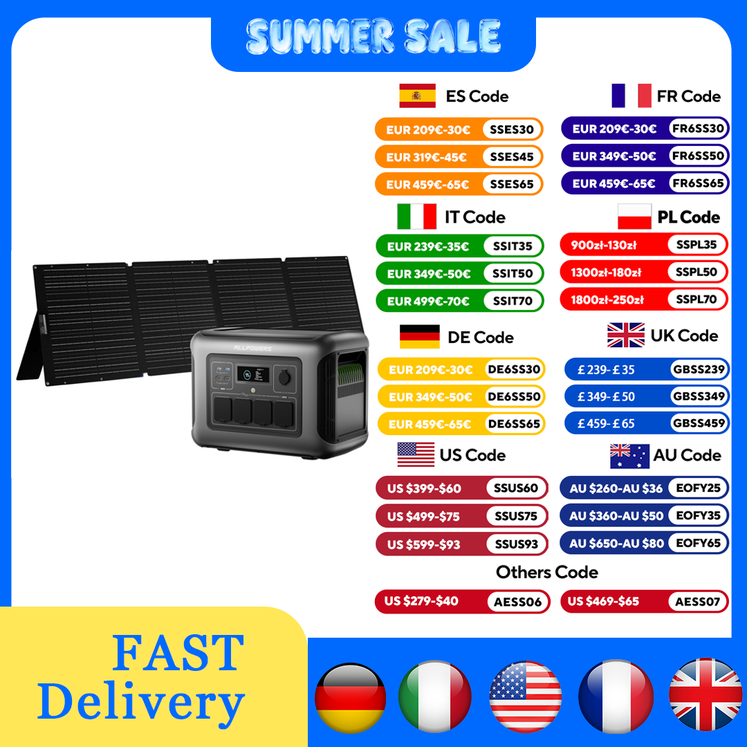 ALLPOWERS R1500 LITE Portable  - Rv Solar Kit 400W review and price