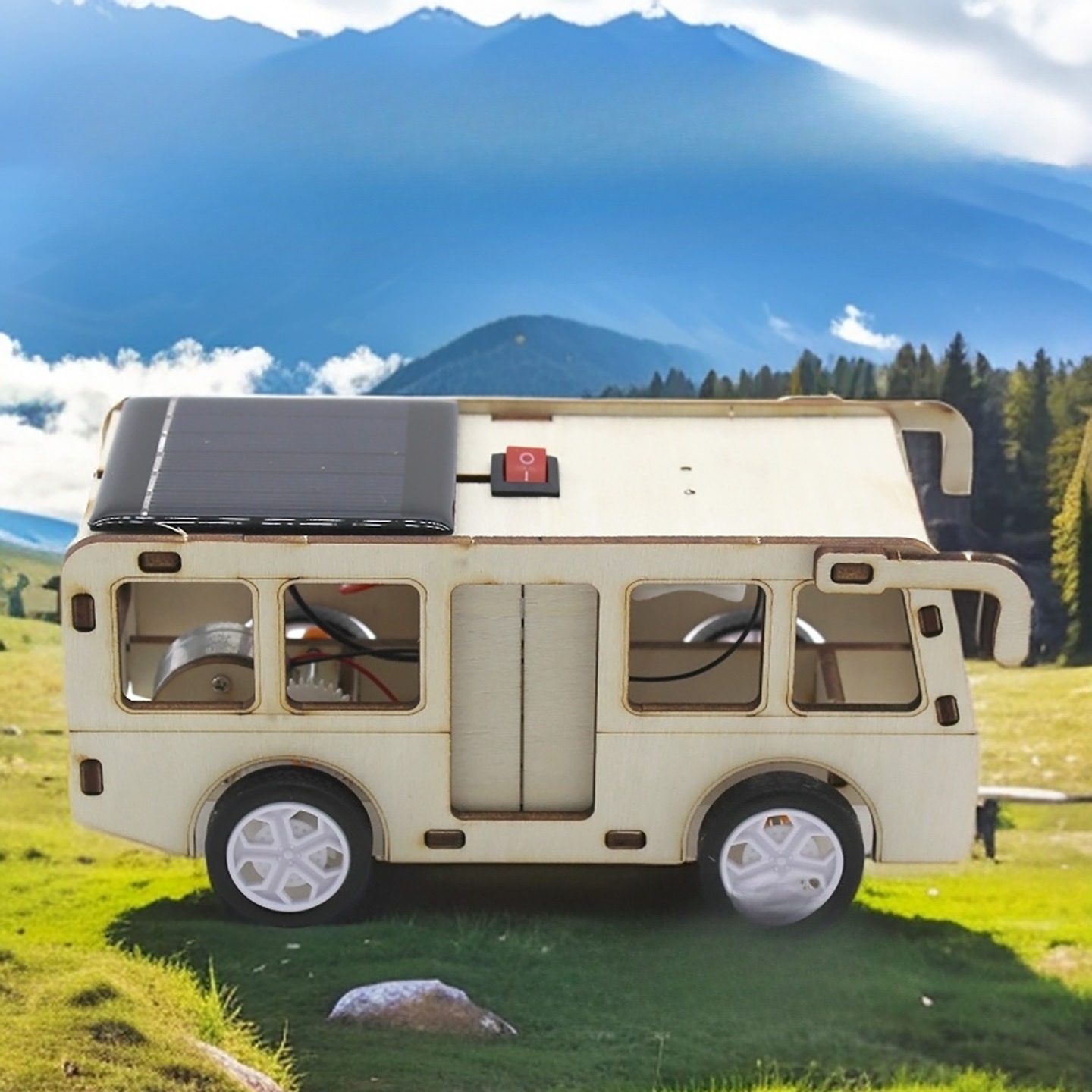 DIY Solar Powered Bus Assembly - Renewable Energy Model review and price