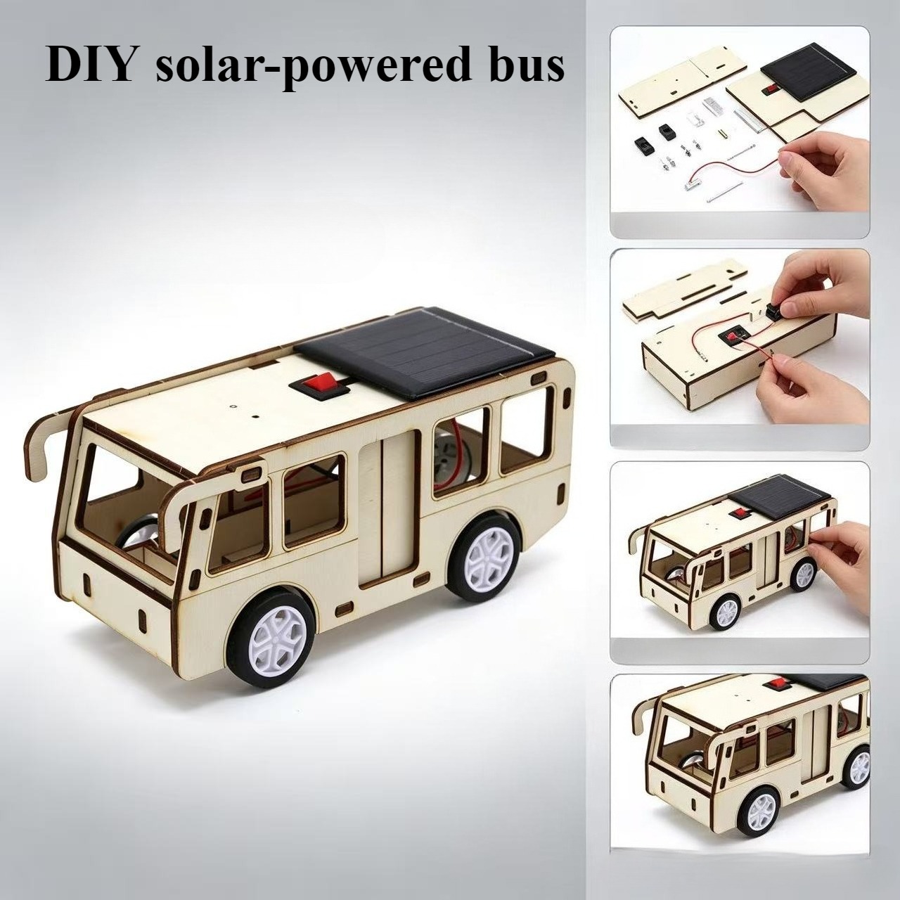 DIY Solar Powered Bus Assembly - Renewable Energy Model review and price
