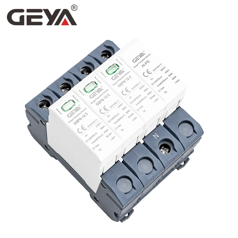 GEYA GSP9 12.5KA T1+T2 SPD 4P  - Ac Surge Protector review and price