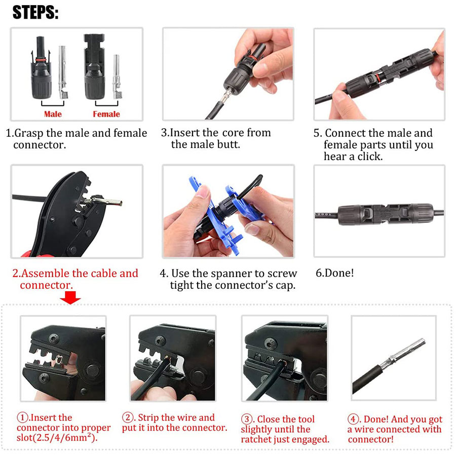 Solar Crimping Tools for 2.5-6 - Mc4 Crimping Tool review and price