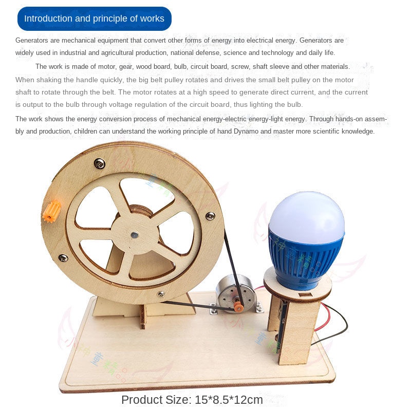 Hand-cranked Generator Handmad - Renewable Energy Model review and price