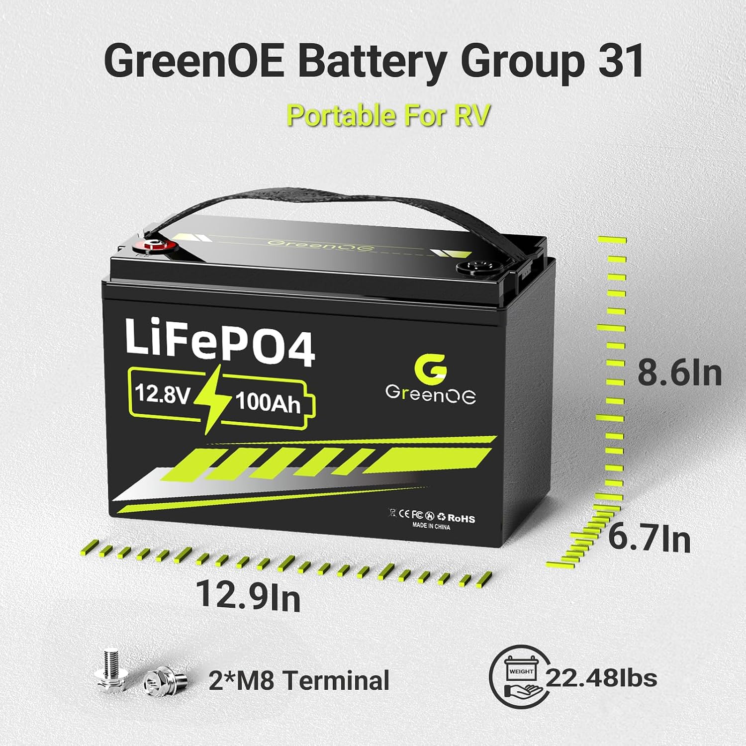 12V 100Ah LiFePO4 Battery, Dee - Lithium Battery 100Ah review and price