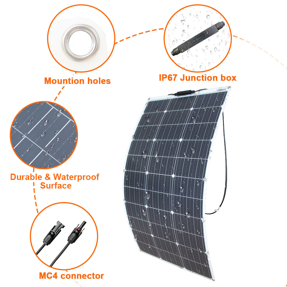 Solar Panel Kit 100W 200W 300W - Rv Solar Kit 400W review and price