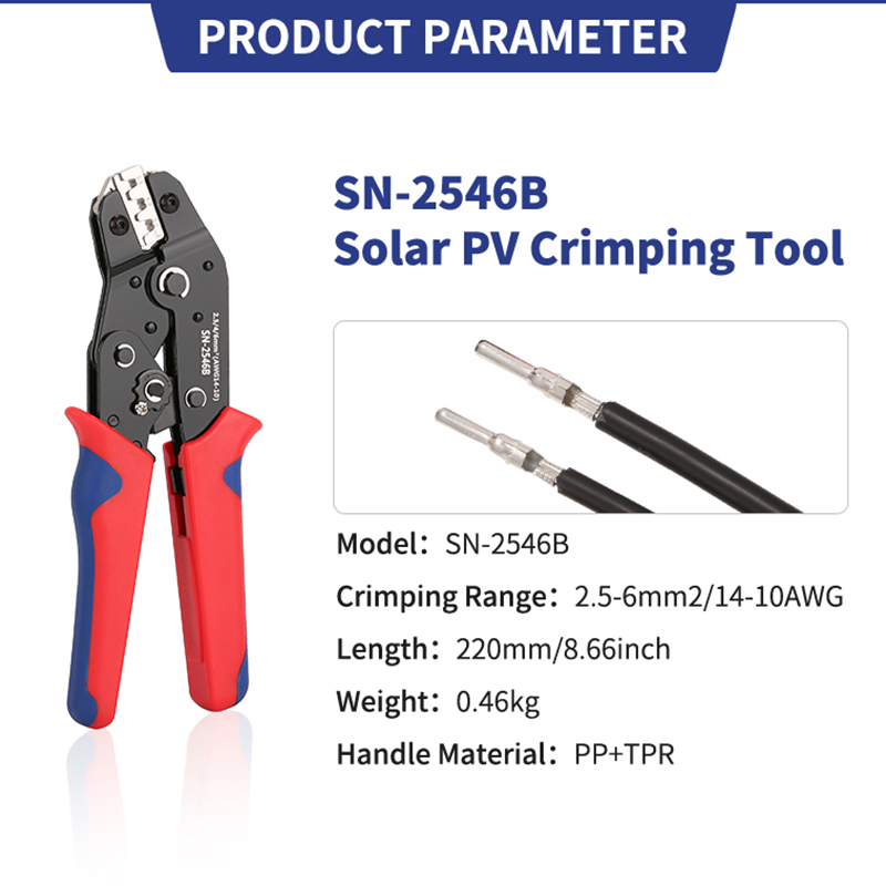 SN-2546B Solar Photovoltaic Co - Mc4 Crimping Tool review and price